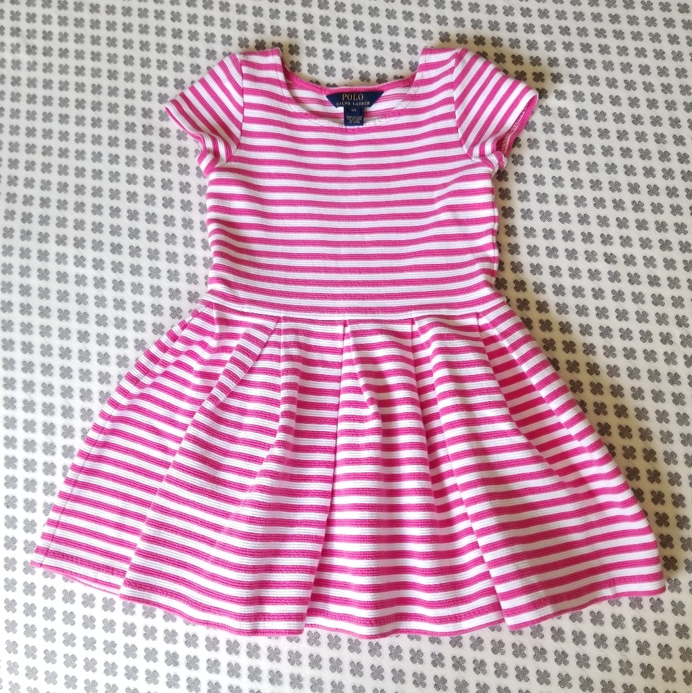 Cutest Striped Fit & Flare Polo Dress